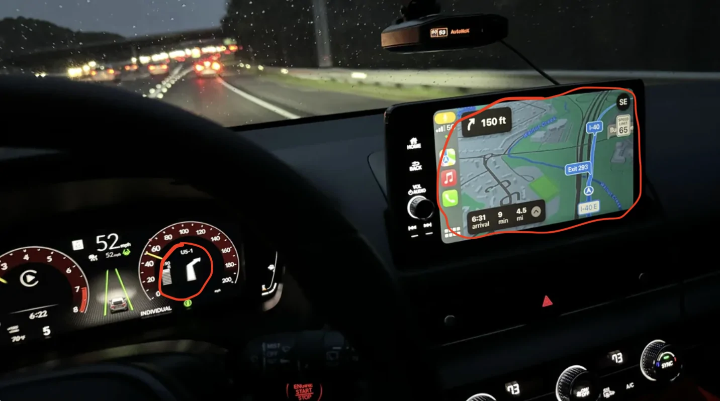 11th Gen Honda Civic How to remove the Apple/Google maps guidance that shows on the dash 1769564495768-77