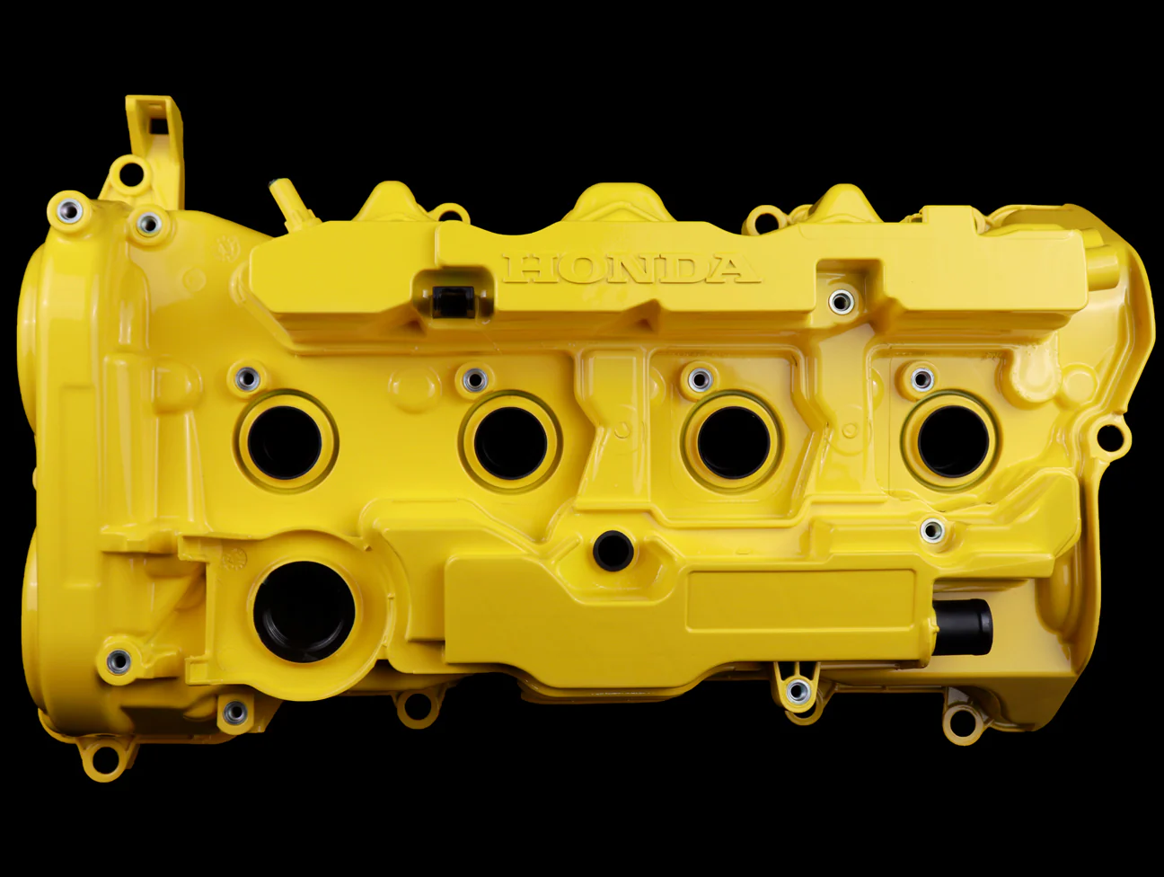 11th Gen Honda Civic Axion Industries "Spork" edition valve cover Spoon-Sports-Yellow-Head-Cover-Civic-Type-R-FK8-3