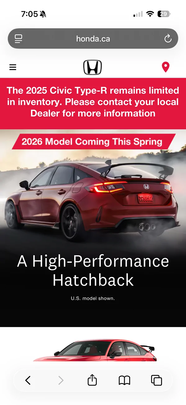 11th Gen Honda Civic Canadian dealer asked what colour Type R I want IMG_6430