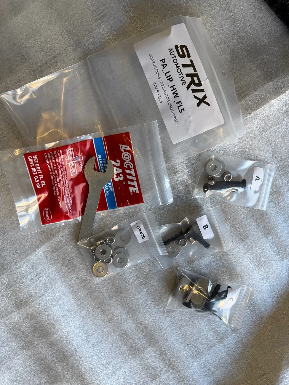 11th Gen Honda Civic Project Aero FL5 Front Lip Upgraded Hardware Kit IMG_7128