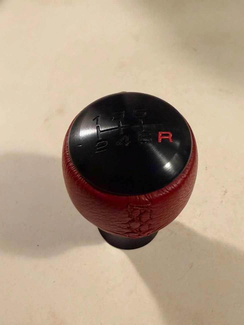 11th Gen Honda Civic Genuine FL5 Leather Shift Knob (Red) IMG_1180