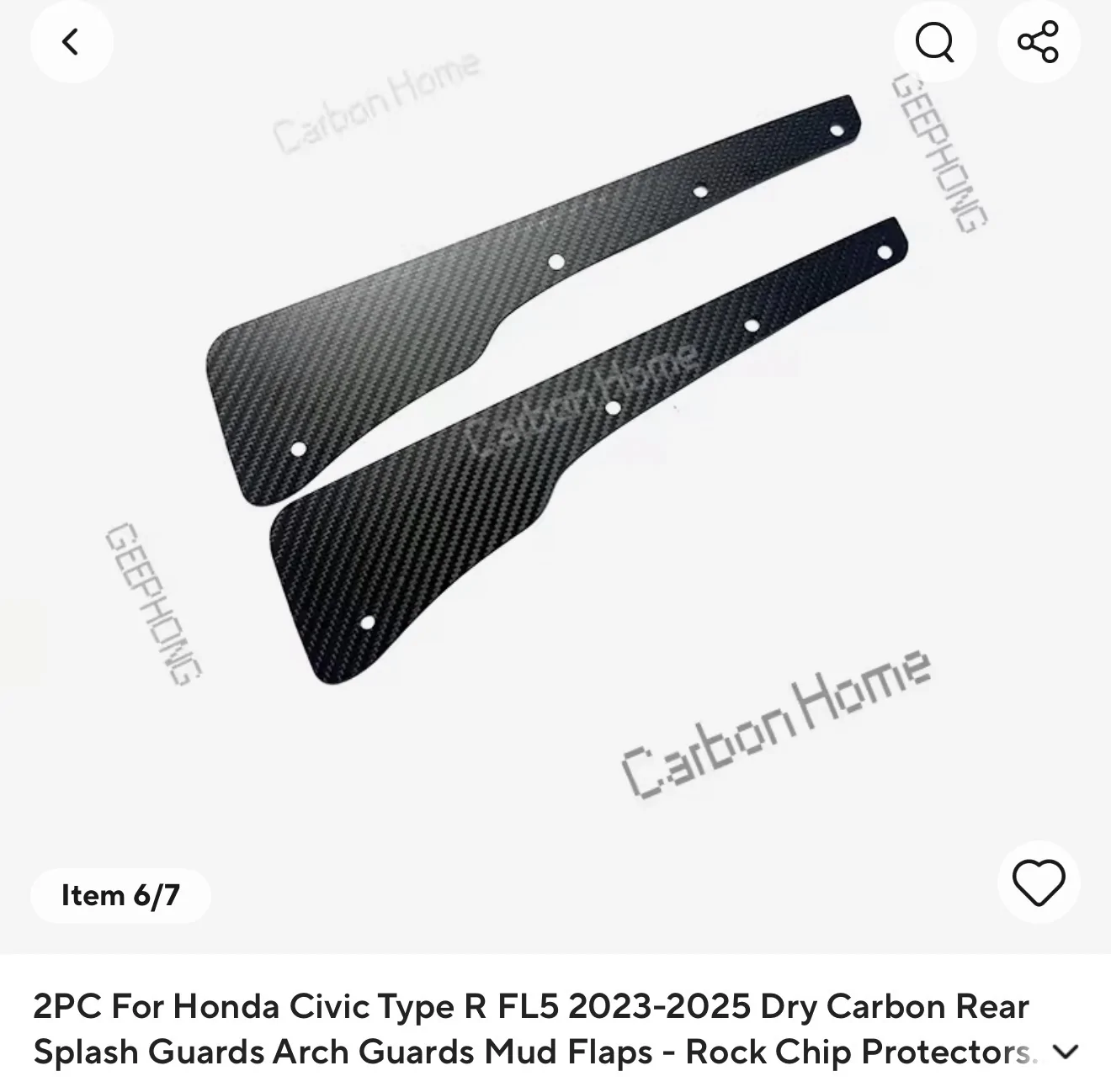 11th Gen Honda Civic Looking at rear splash guard IMG_4453