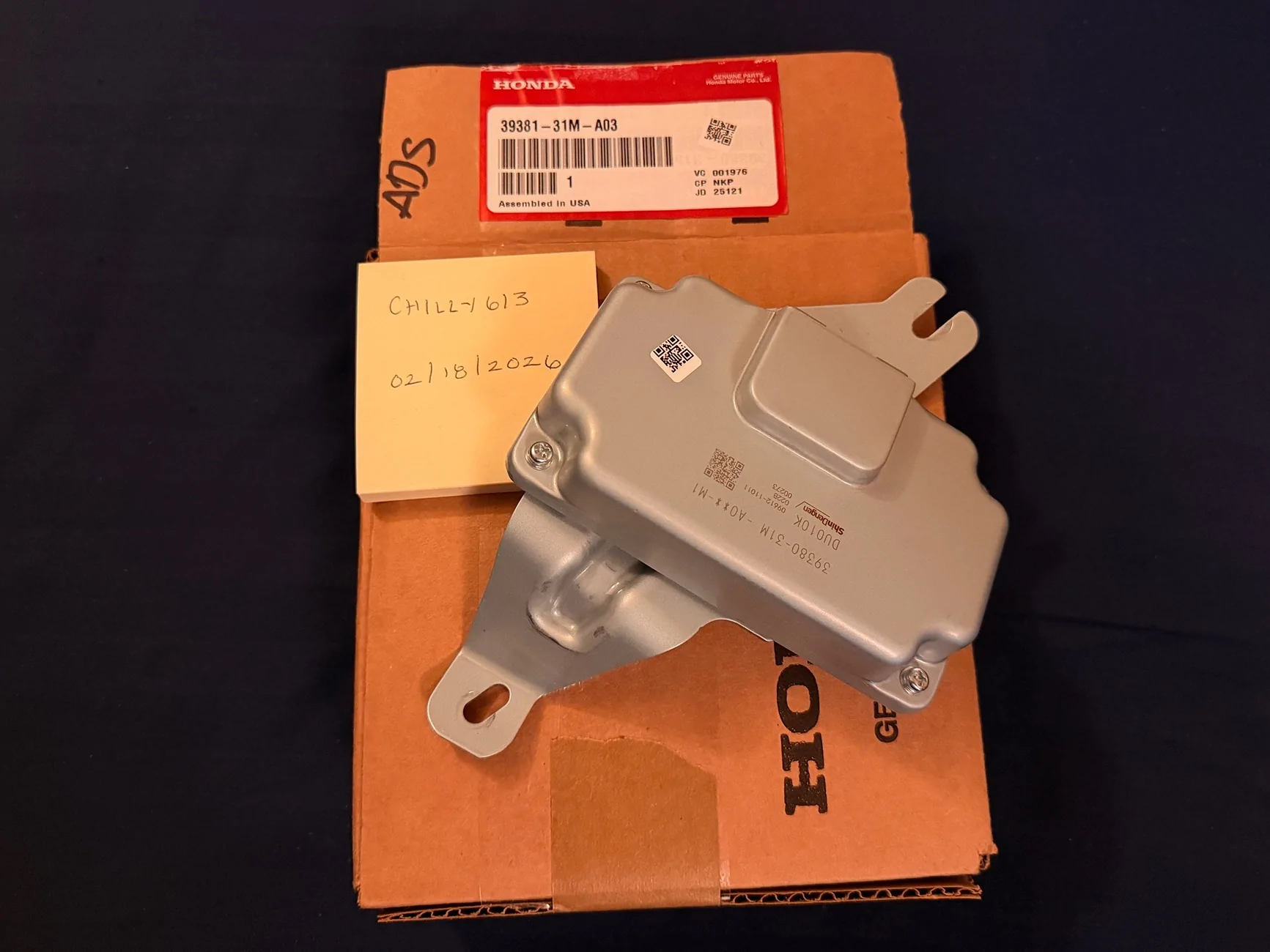 11th Gen Honda Civic Parts - Type S ADS Module and FL5 Aluminum Shifter Bezel Panel 1771453835170-vo