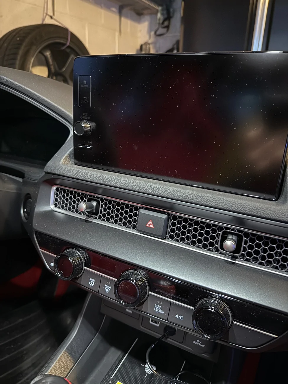 11th Gen Honda Civic Black climate control knobs… *Now black radio knob! IMG_3403