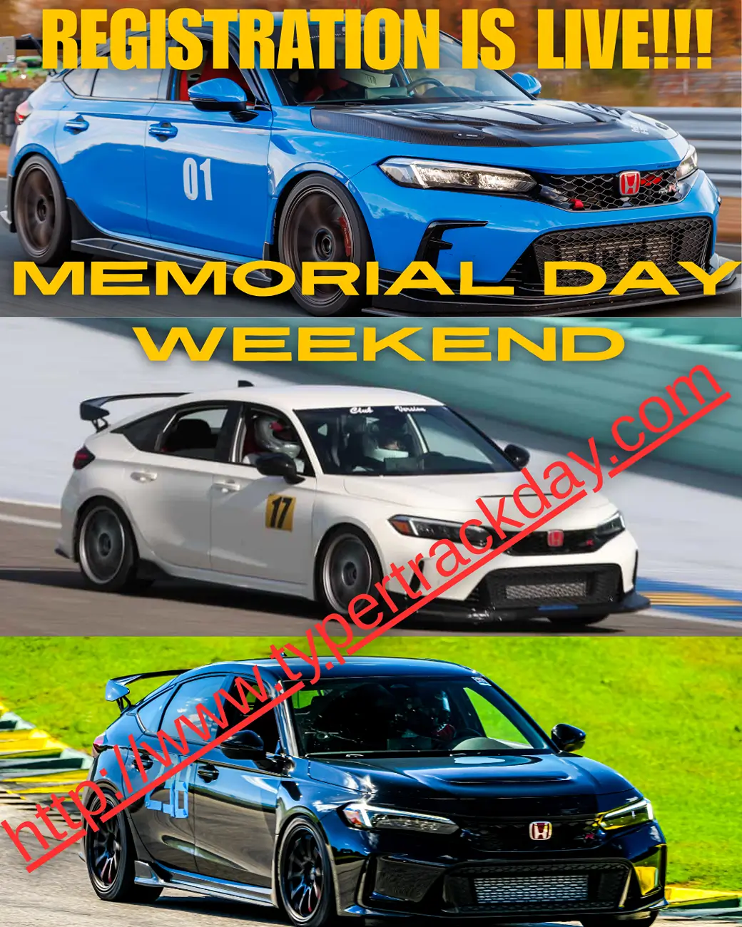 11th Gen Honda Civic Annual Type R track meet REGISTRATION IS LIVE!!!