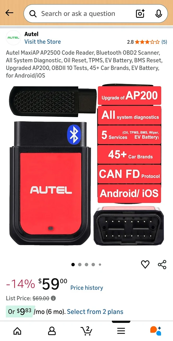 11th Gen Honda Civic EPB Maintenance/Service Mode, Autel AP2500 thumbs down 👎 1000043608