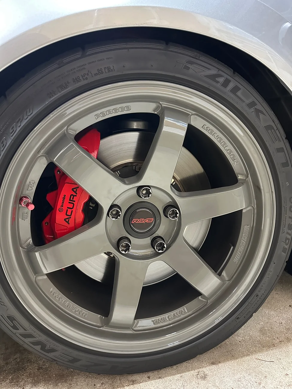 11th Gen Honda Civic FS: Volk TE37SL Arms Gray IMG_3213