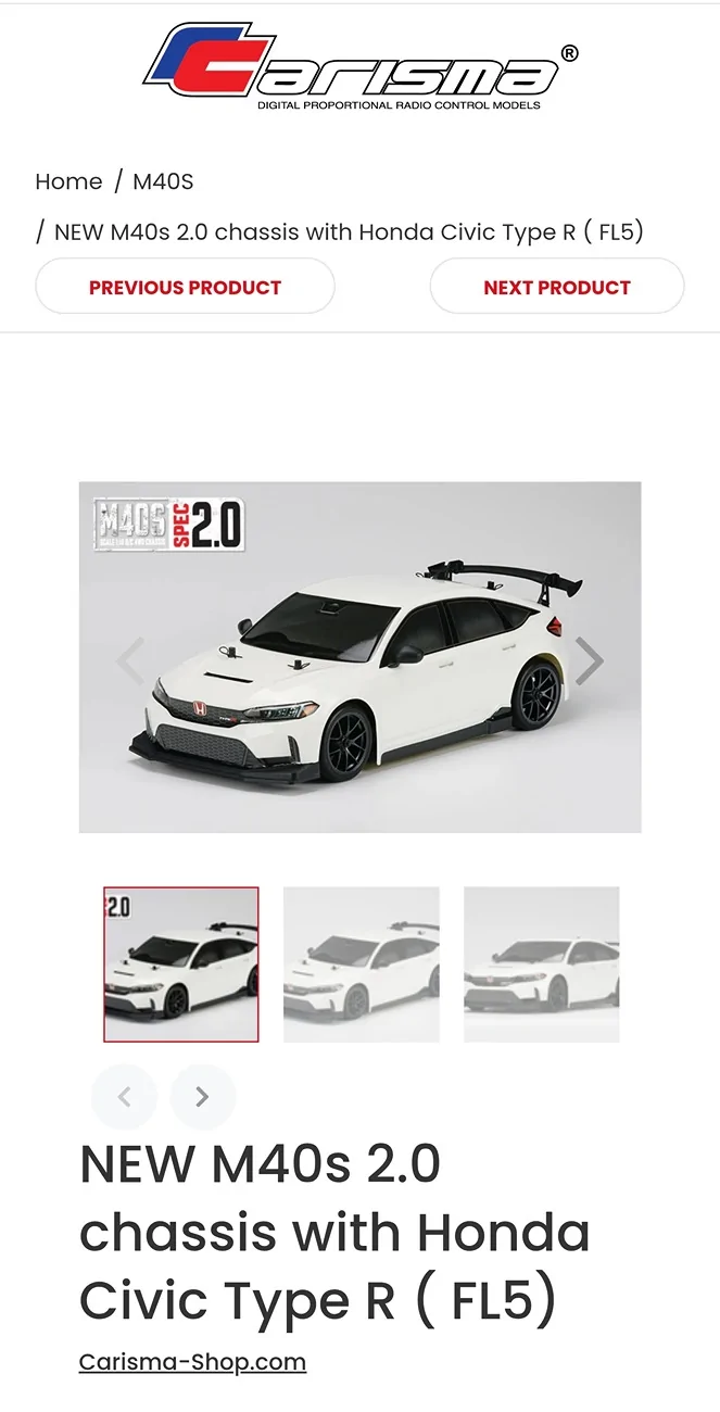 11th Gen Honda Civic Carisma FL5 RC Car 1000044315