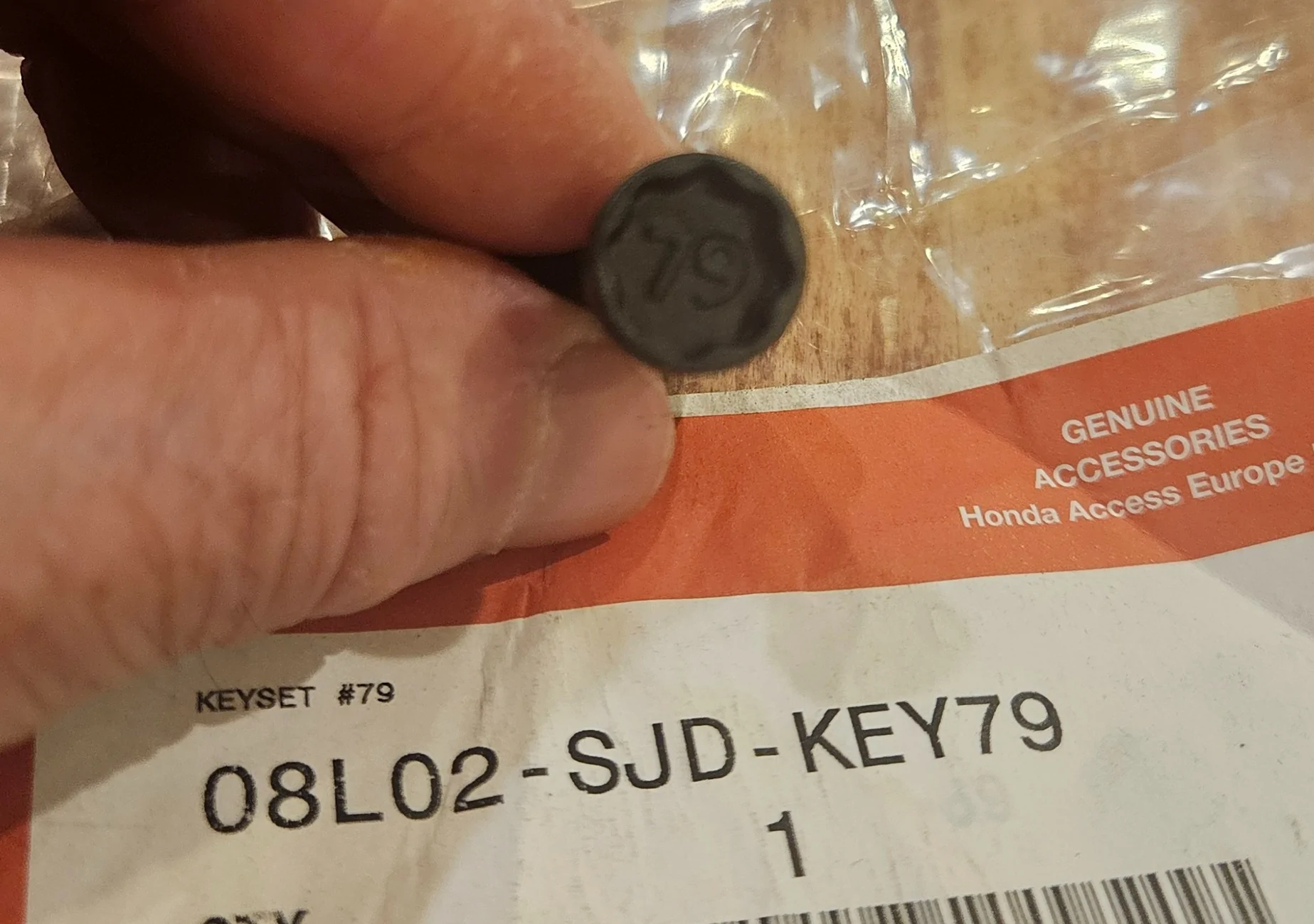 11th Gen Honda Civic Roof rack key solved! 1000015536
