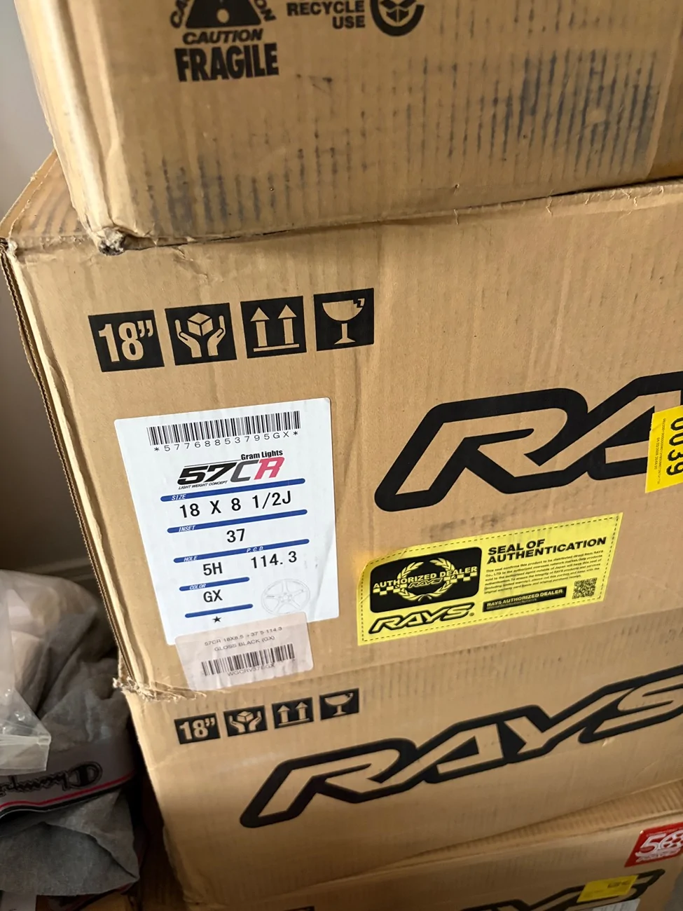 11th Gen Honda Civic Houston For Pick Up Only Complete Set Rays Gram Lights 57CR 18 x 8.5 with Continental Sport plus 235/40 $2000 OBO IMG_0107