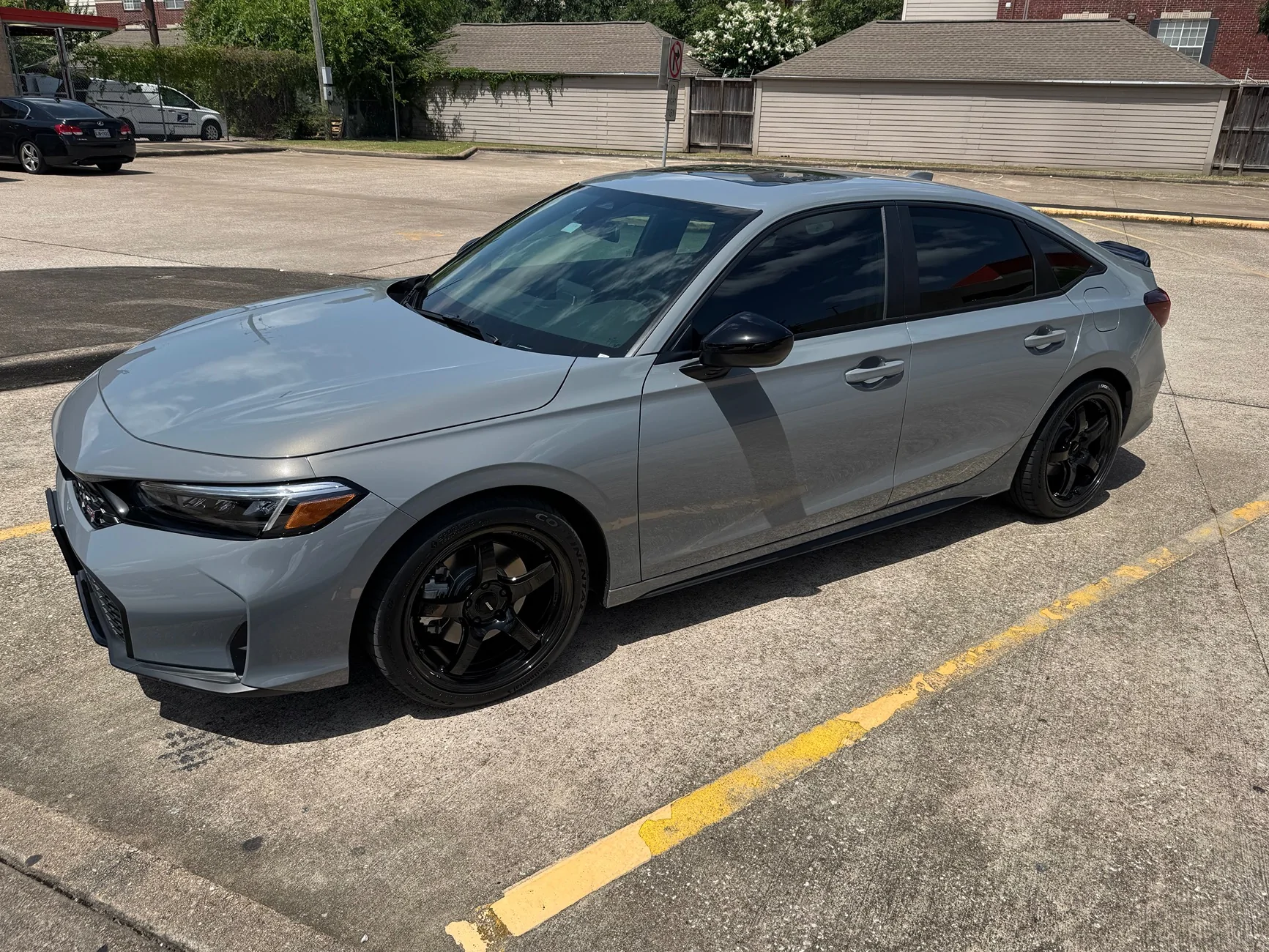 11th Gen Honda Civic Houston For Pick Up Only Complete Set Rays Gram Lights 57CR 18 x 8.5 with Continental Sport plus 235/40 $2000 OBO IMG_2675