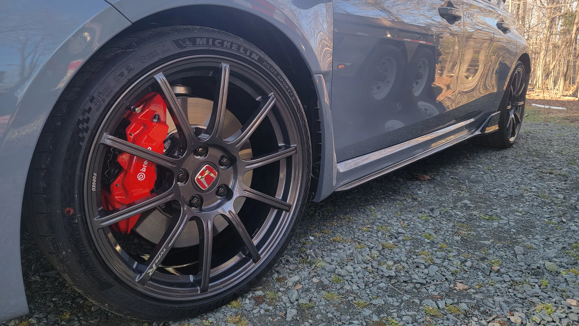 11th Gen Honda Civic OEM forged wheels on CW FL5 20260324_180629