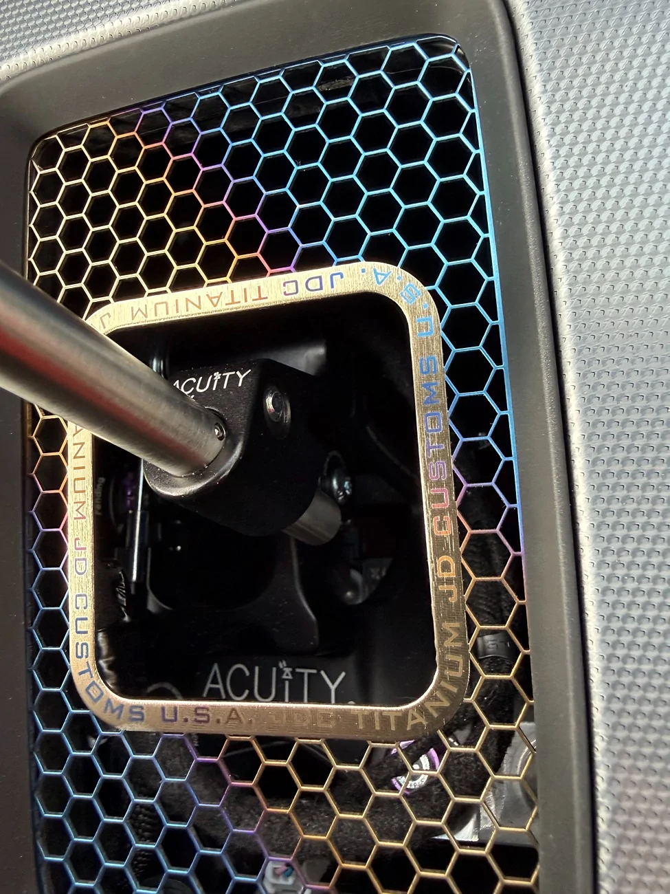 11th Gen Honda Civic Shifter Plate in Ti - CUSTOM - Designed with JDC Customs (warning, eye candy) IMG_0162 (1)