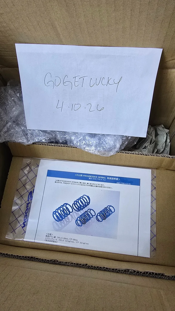 11th Gen Honda Civic Sold. FS: NIB Spoon Springs 20260410_111140