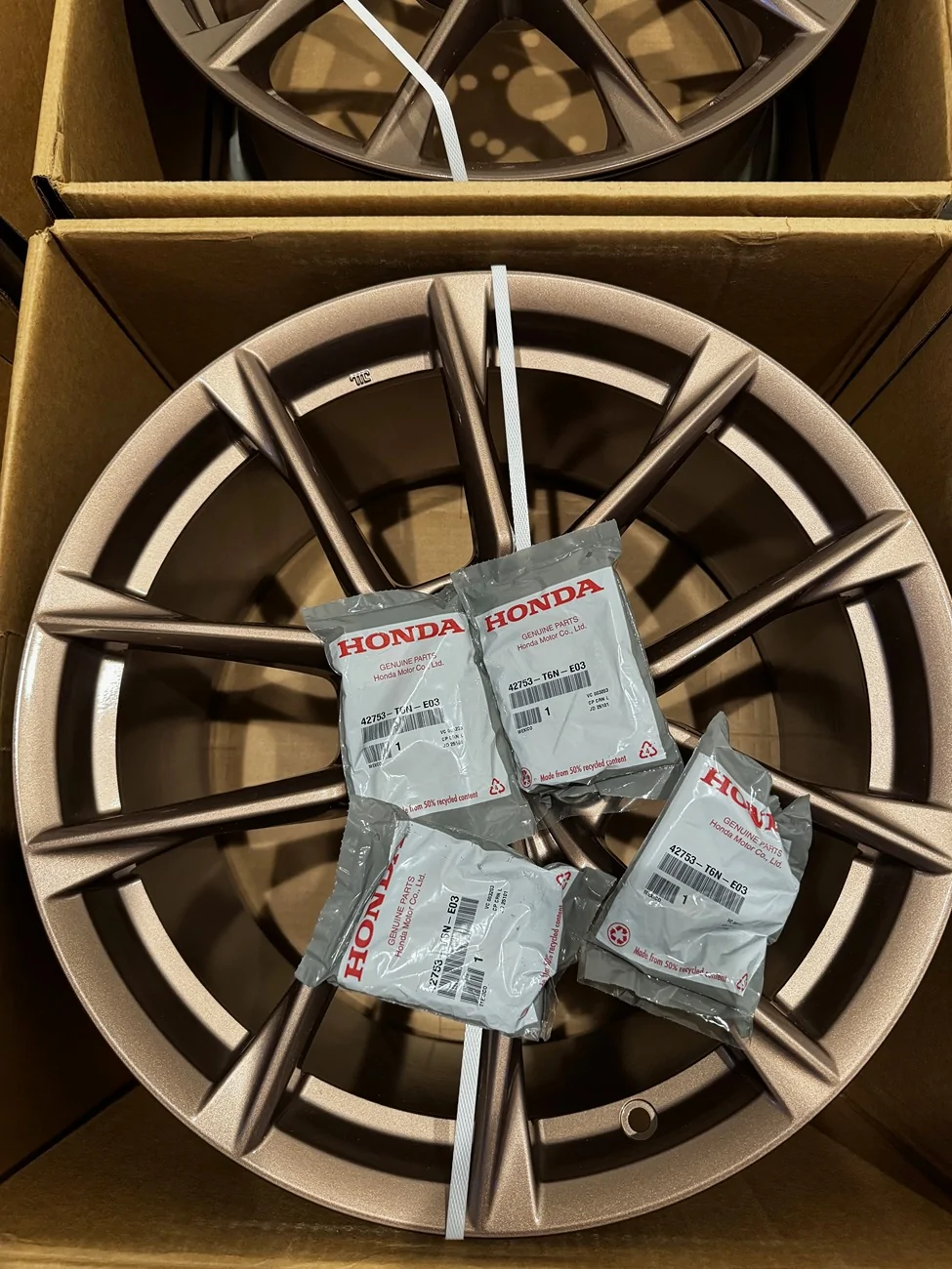 11th Gen Honda Civic Brand New Factory Honda 19" Copper Wheels - $1550: Middlebury CT IMG_1797