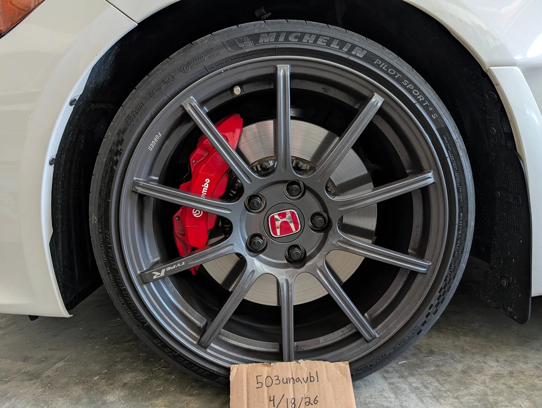 11th Gen Honda Civic SOLD - OEM Forged Wheels with PS4S Tires 1000014289