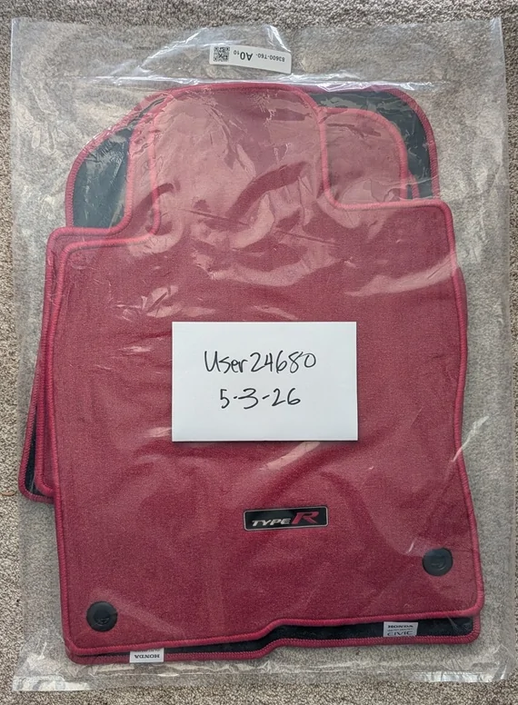 11th Gen Honda Civic (SOLD) FL5 OEM Floor Mats **Brand New** PXL_20260503_234222243