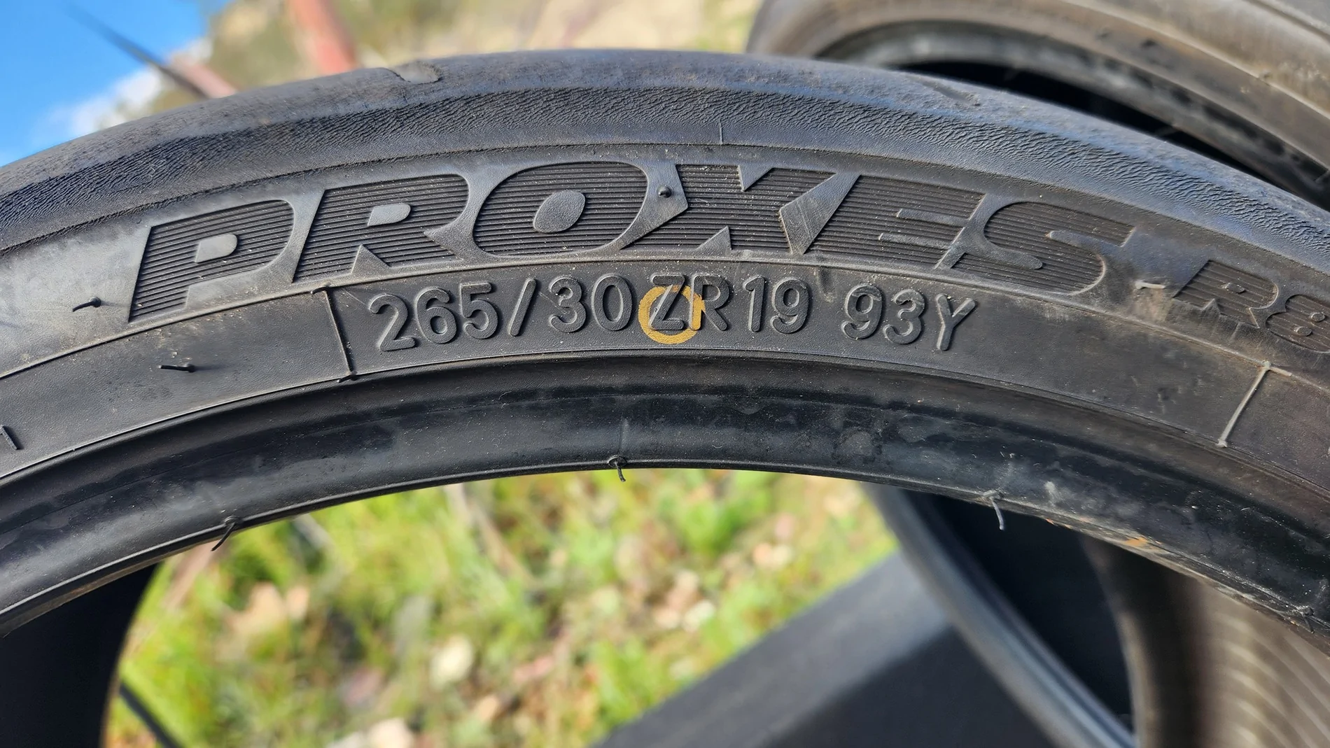 11th Gen Honda Civic Set of 4 half-used Toyo R888R tires in Pismo Beach. $200 20251021_152818