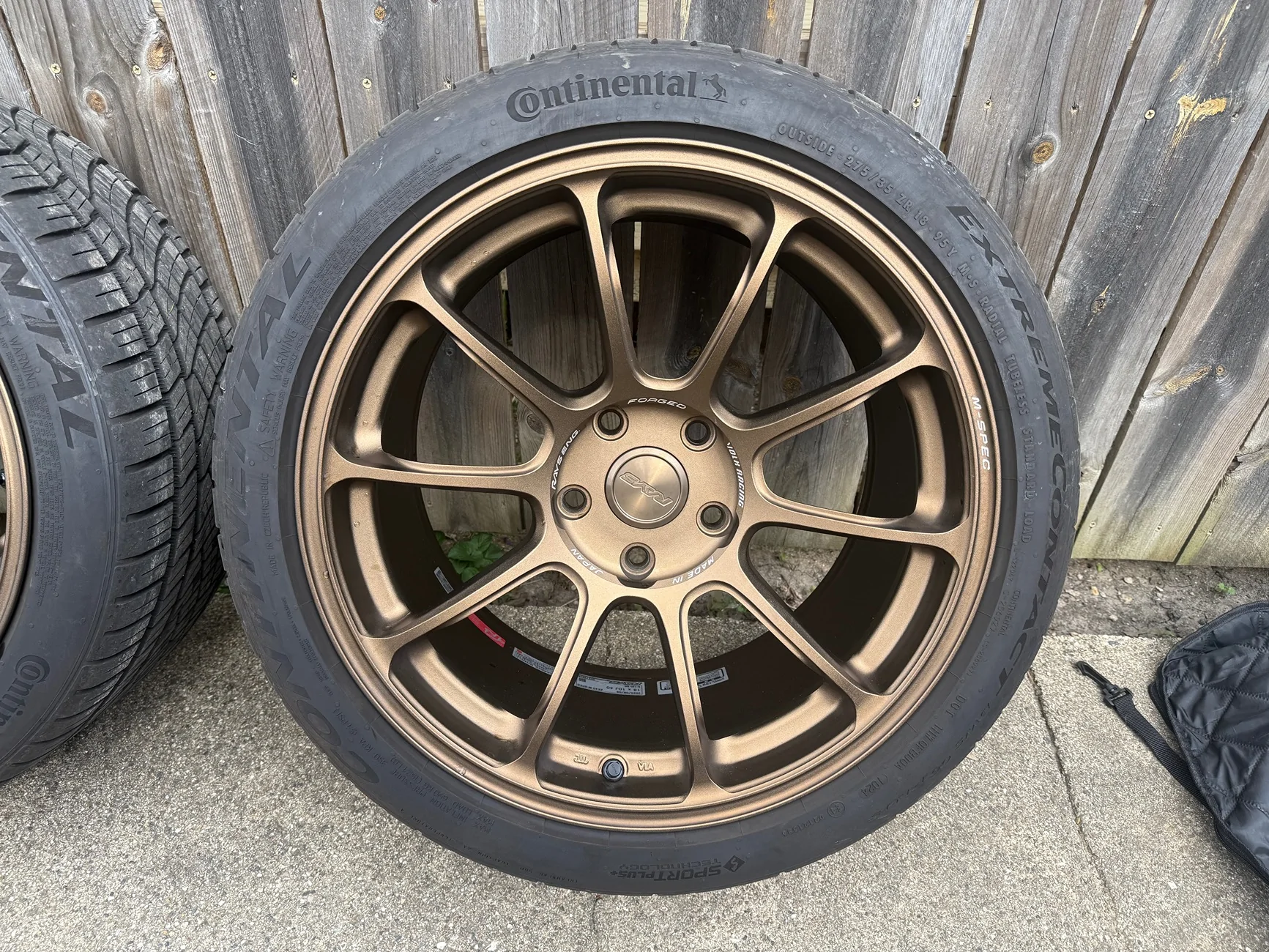 11th Gen Honda Civic SOLD- Volk ZE40 God Spec Bronze 18x10 +40 Conti DWS 06+ IMG_4967