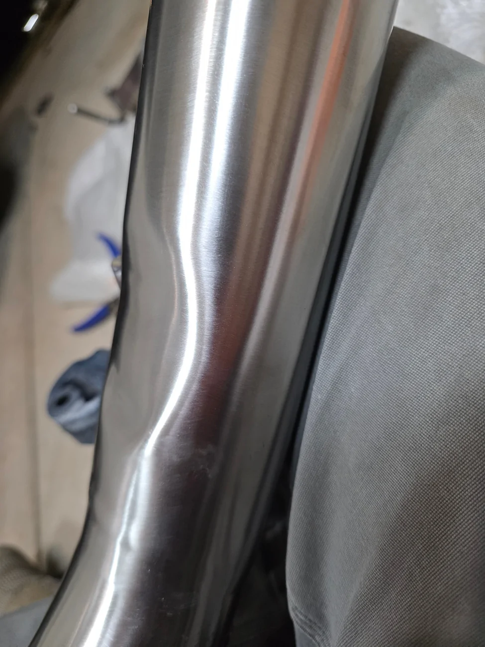 11th Gen Honda Civic Front pipe dented from manufacturer - run it or bolt stock exhaust back up? 20260522_211142