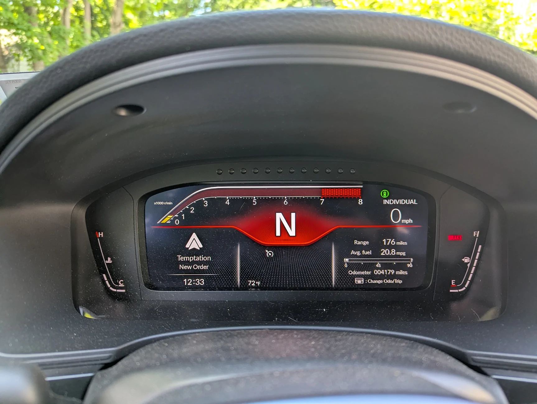 11th Gen Honda Civic 2025 FL5 instrument cluster issue CTR