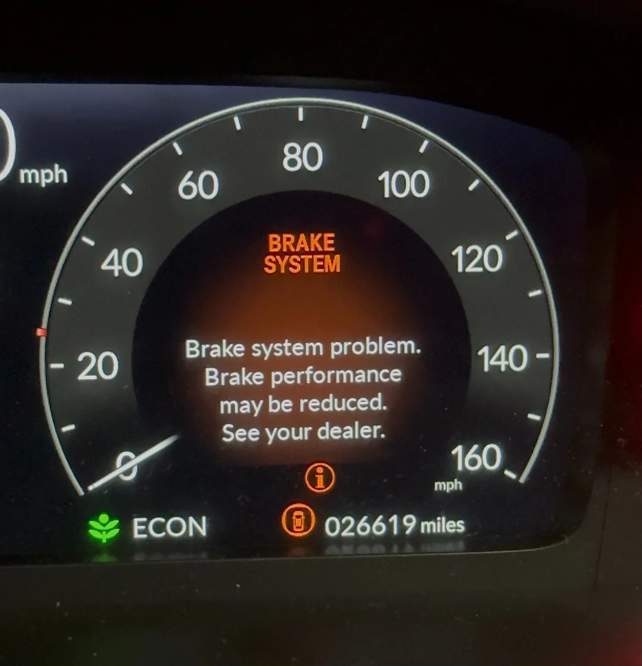 11th Gen Honda Civic 2023 Civic Touring – Intermittent Brake System / Low Speed Braking / Parking Sensor Warnings IMG_5591