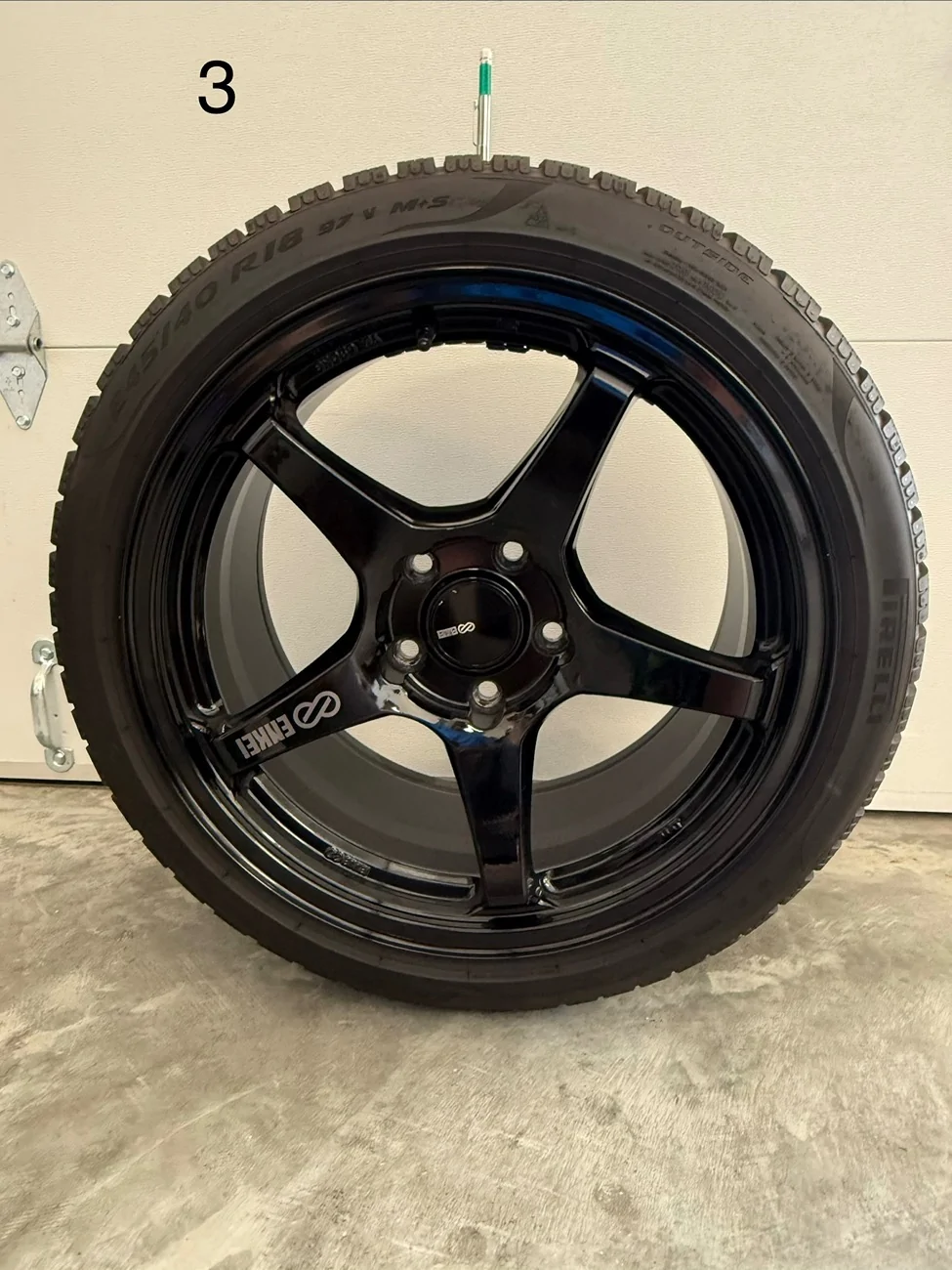11th Gen Honda Civic Enkei TS5 18x9.5 +45 Pirelli P-Zero Winter 245/40/18 IMG_6949