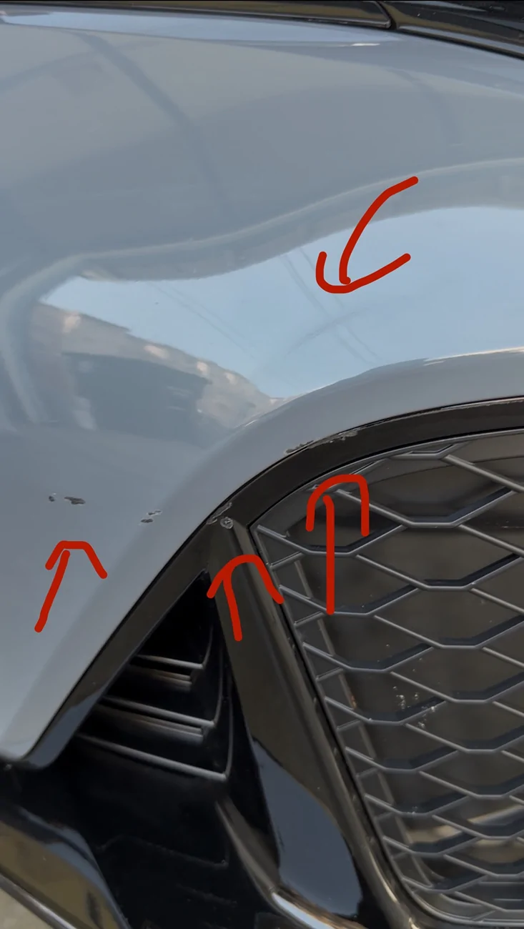 11th Gen Honda Civic Bumper repair after accident bumper1