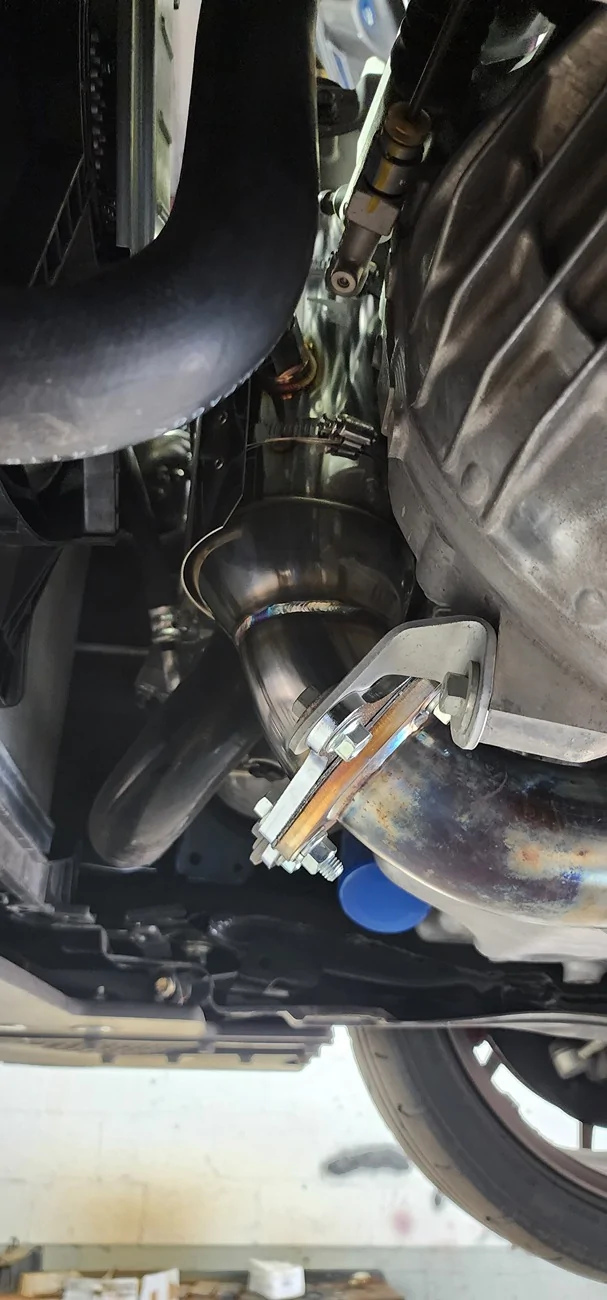 11th Gen Honda Civic HKS Downpipe On Fl5 20260619_184138