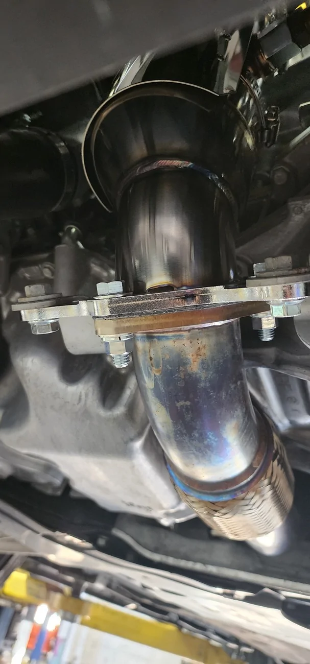 11th Gen Honda Civic HKS Downpipe On Fl5 20260619_184142