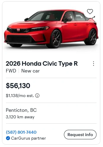 11th Gen Honda Civic Canadian dealer asked what colour Type R I want 1782327496222-hm