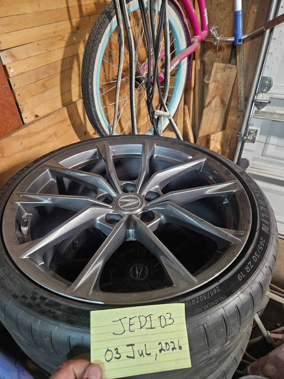11th Gen Honda Civic NM: FS ITS factory charcoal rims with tires 6k miles 20260703_154718