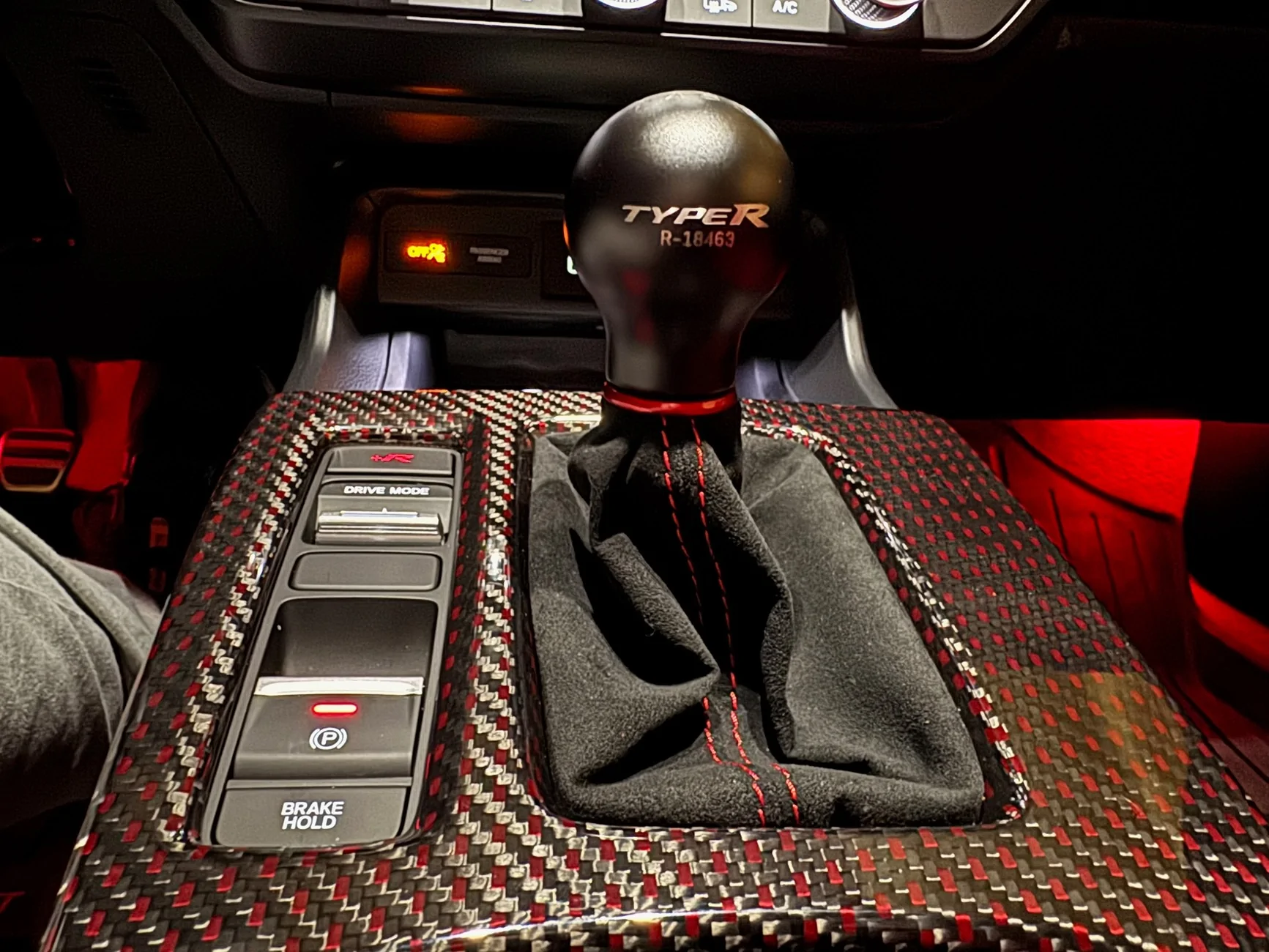 11th Gen Honda Civic I made a 3D printable model of the OEM FL5 shift boot collar IMG_3872