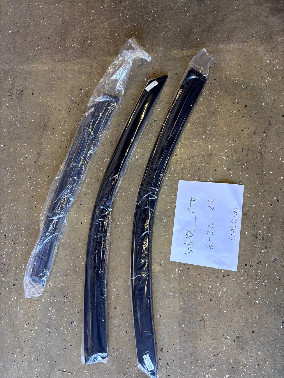 11th Gen Honda Civic M style window visors rain guards for hatchbacks not fl5 IMG_7389