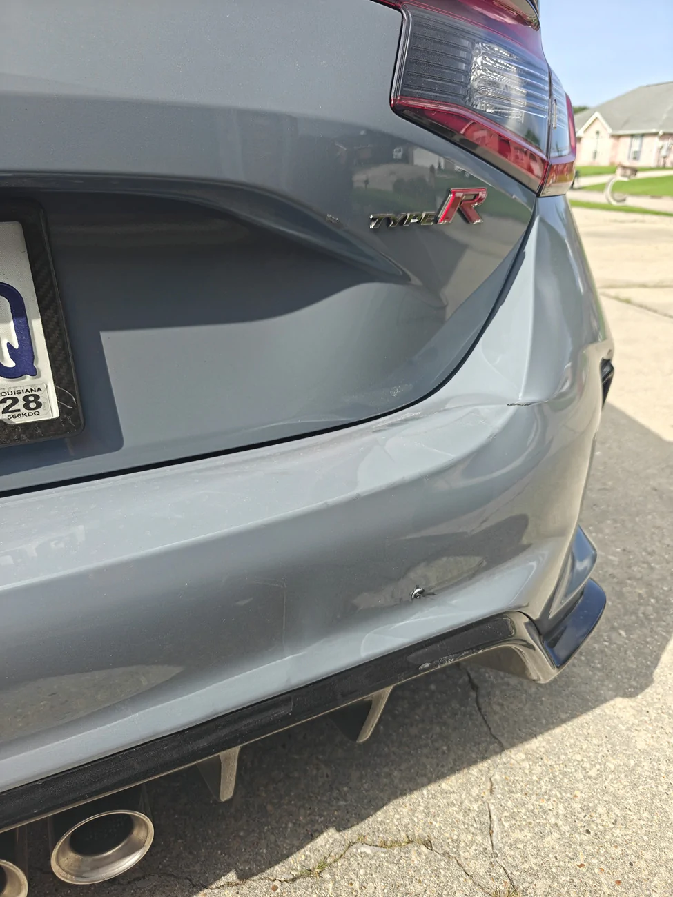 11th Gen Honda Civic 2026 Honda Civic Type R Diminished value claim after a cosmetic only accident. IMG20260623165450