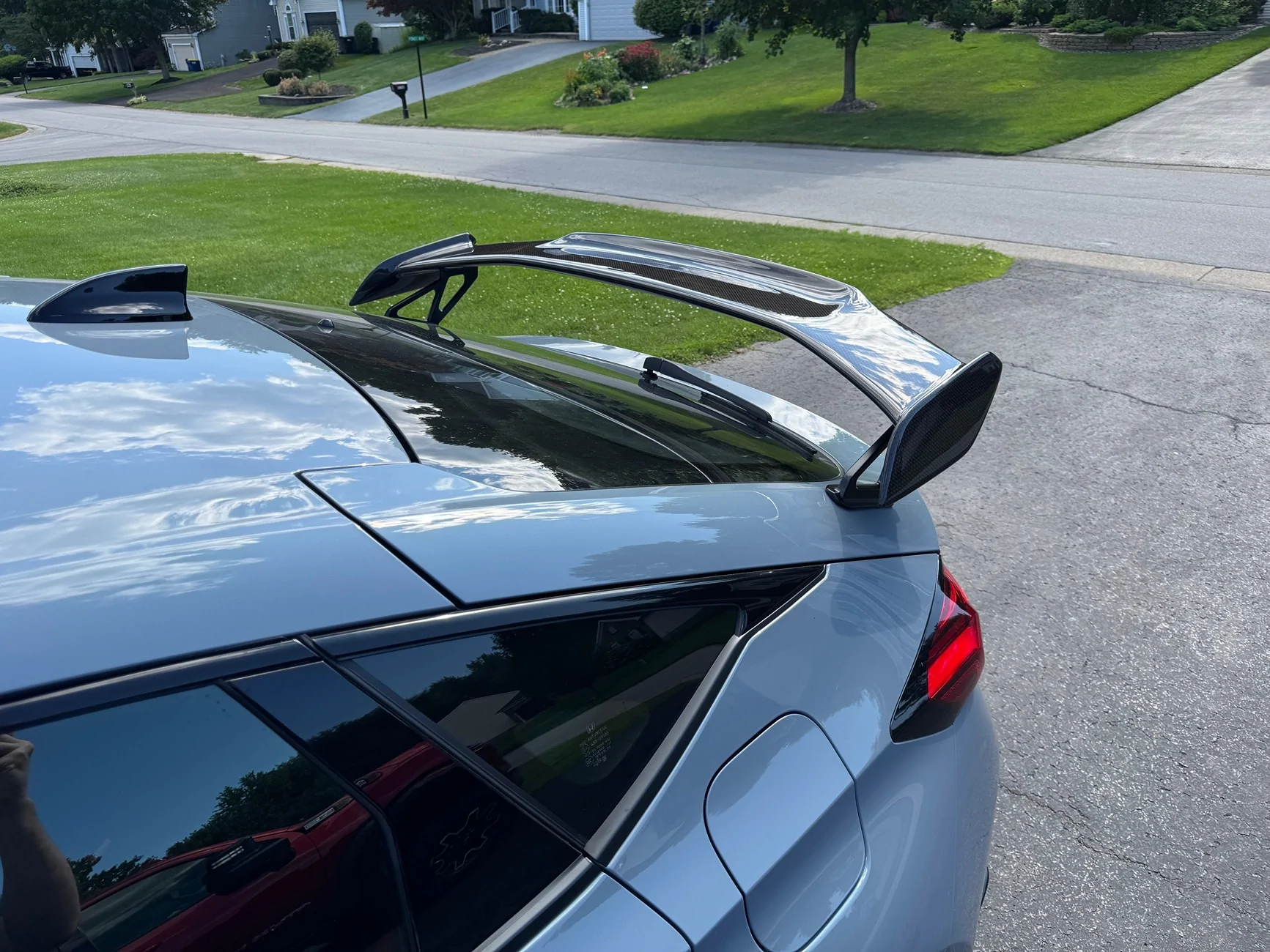 11th Gen Honda Civic Build quality issues with OEM carbon fiber spoiler IMG_4043