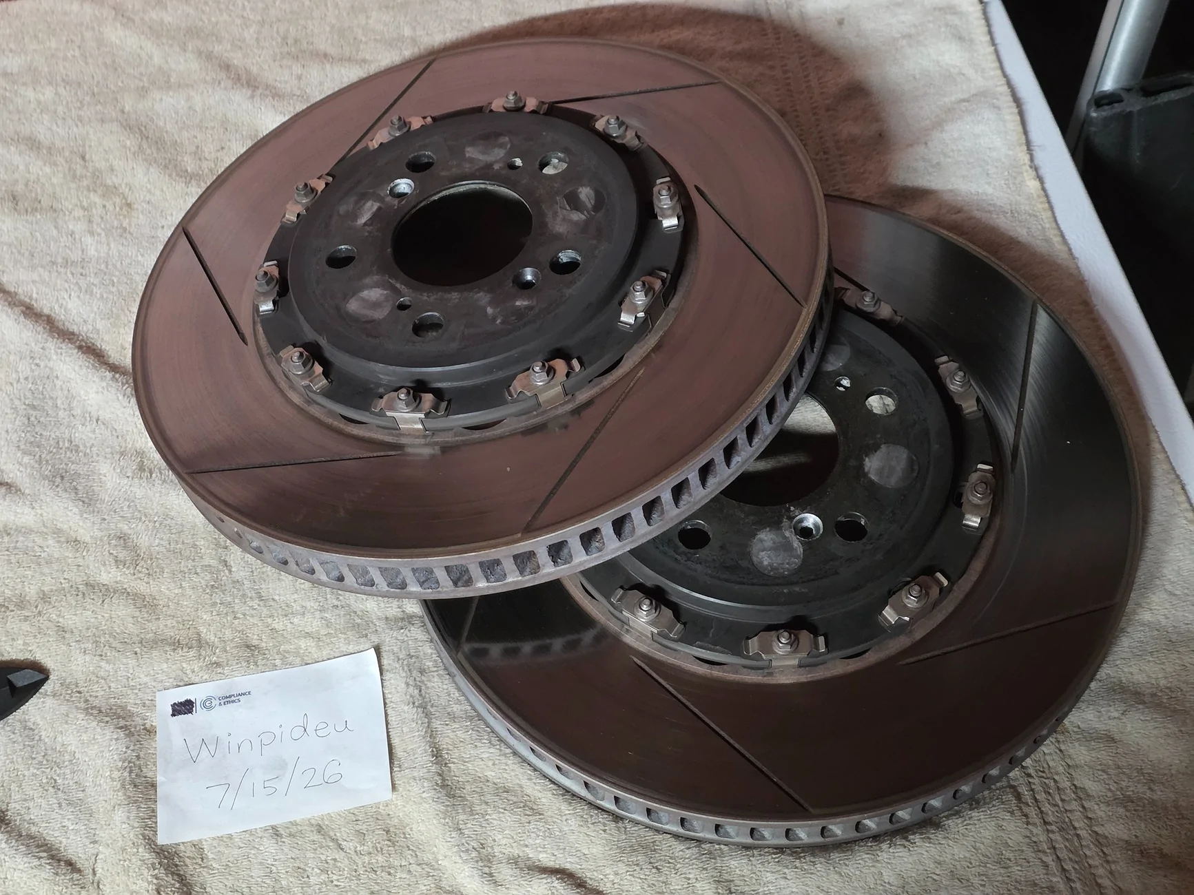 11th Gen Honda Civic Paragon rotor rings, Endless Pads, Jogon V2 Front Lip 20260725_205222