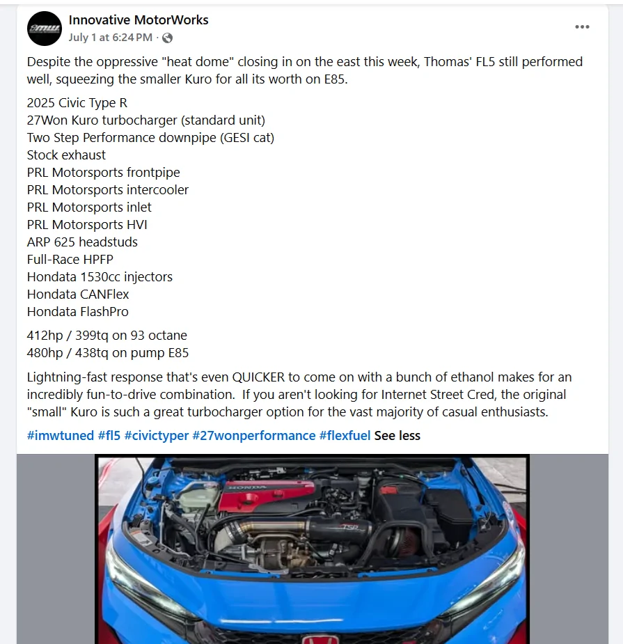 11th Gen Honda Civic Anyone Want to Share Data Logs w/Kuro Turbo? IMW Kuro FS