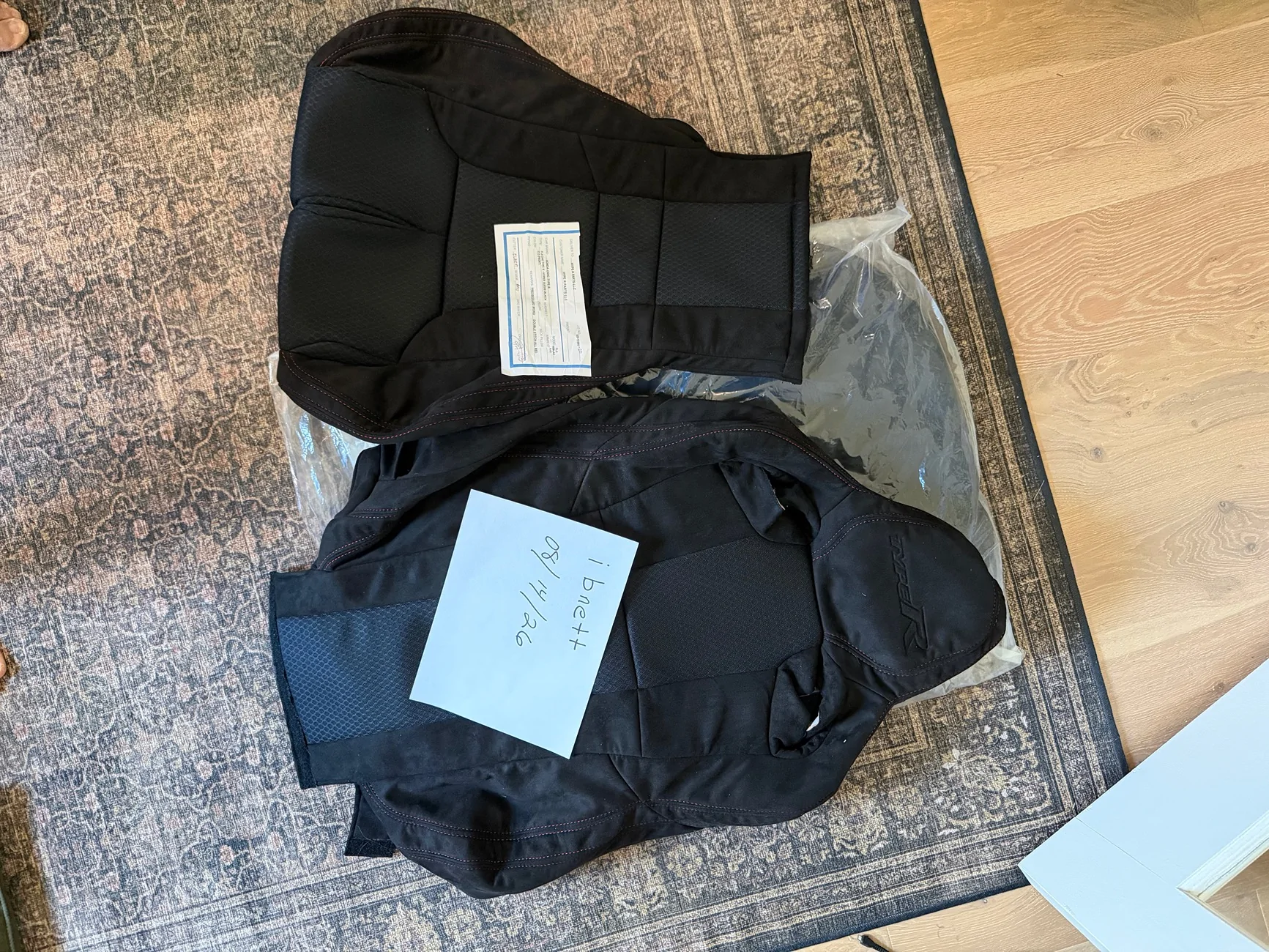 11th Gen Honda Civic HYPE-R suede seat covers (black) IMG_3049