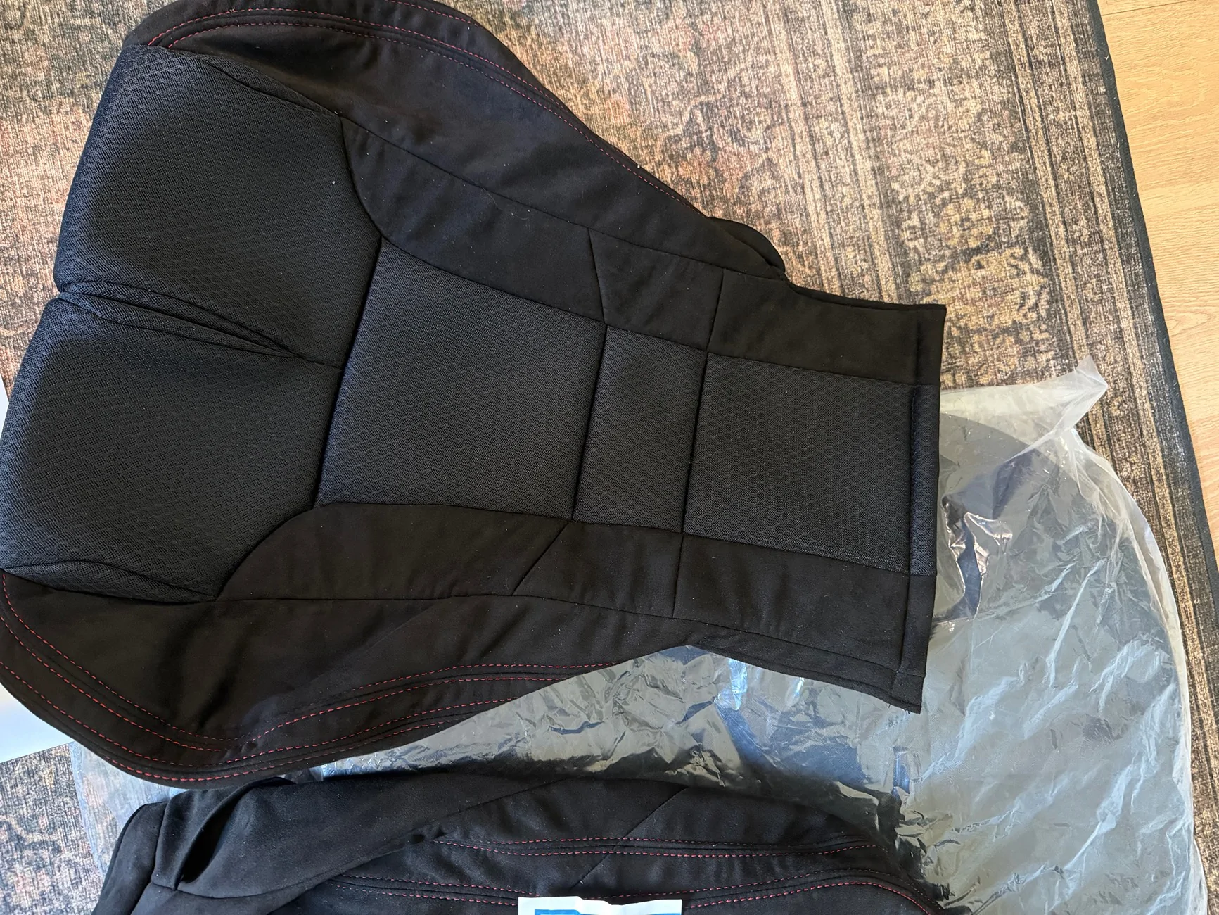 11th Gen Honda Civic HYPE-R suede seat covers (black) IMG_3052