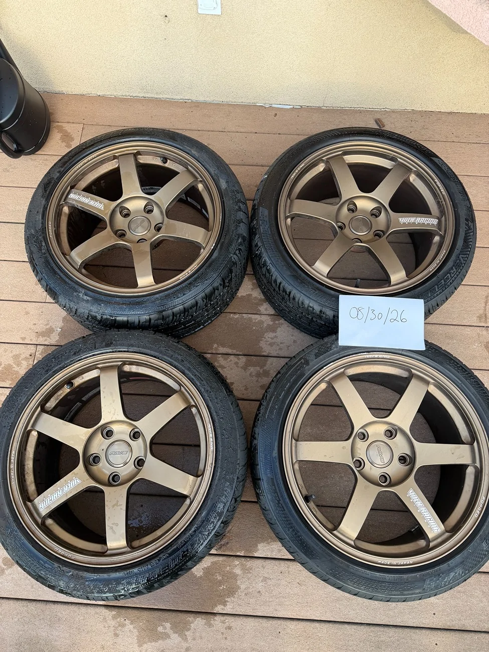 11th Gen Honda Civic Volk Racing TE37 Saga - 18x9.5 +45 5x120 - Bronze Set IMG_3580