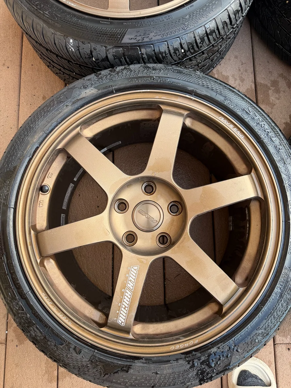 11th Gen Honda Civic Volk Racing TE37 Saga - 18x9.5 +45 5x120 - Bronze Set IMG_3585