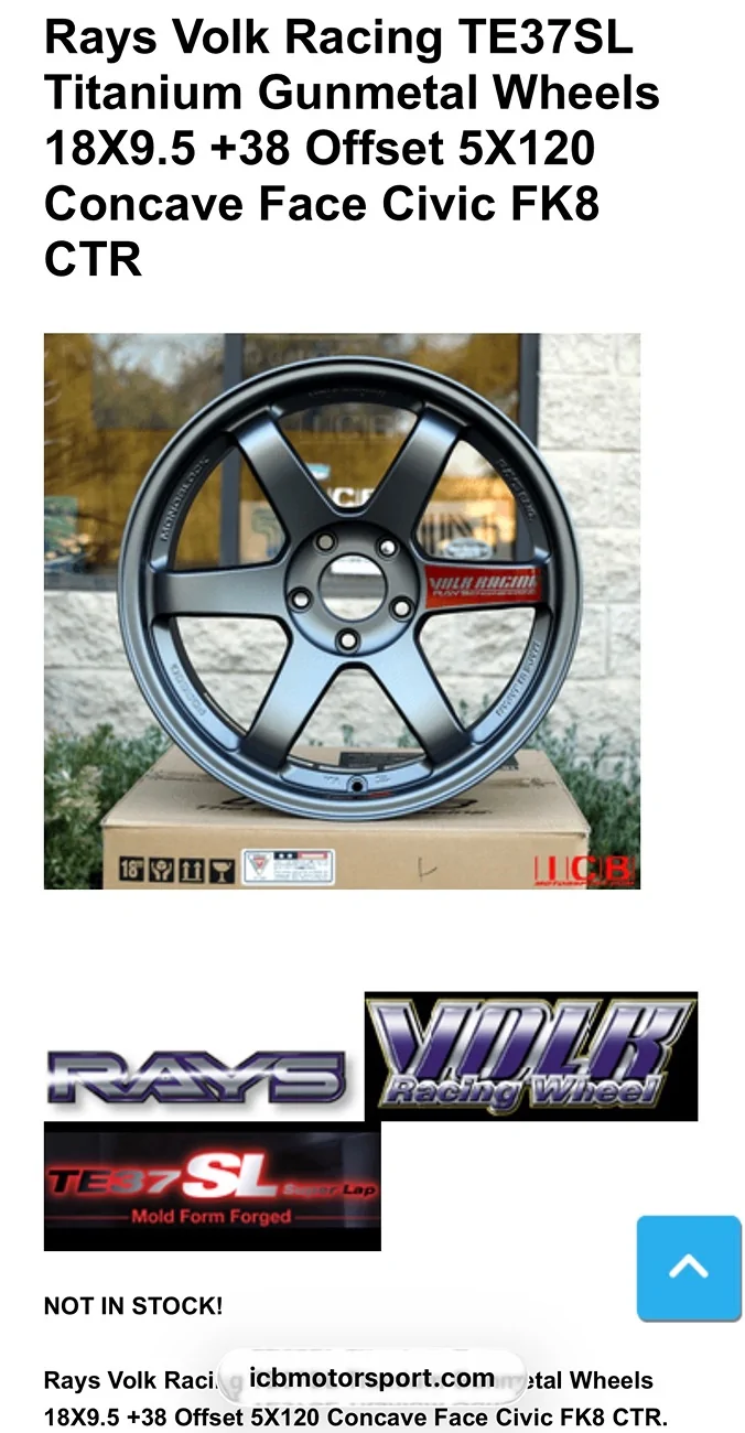 11th Gen Honda Civic Te37SL Titanium Gunmetal 18x9.5+38 IMG_4730