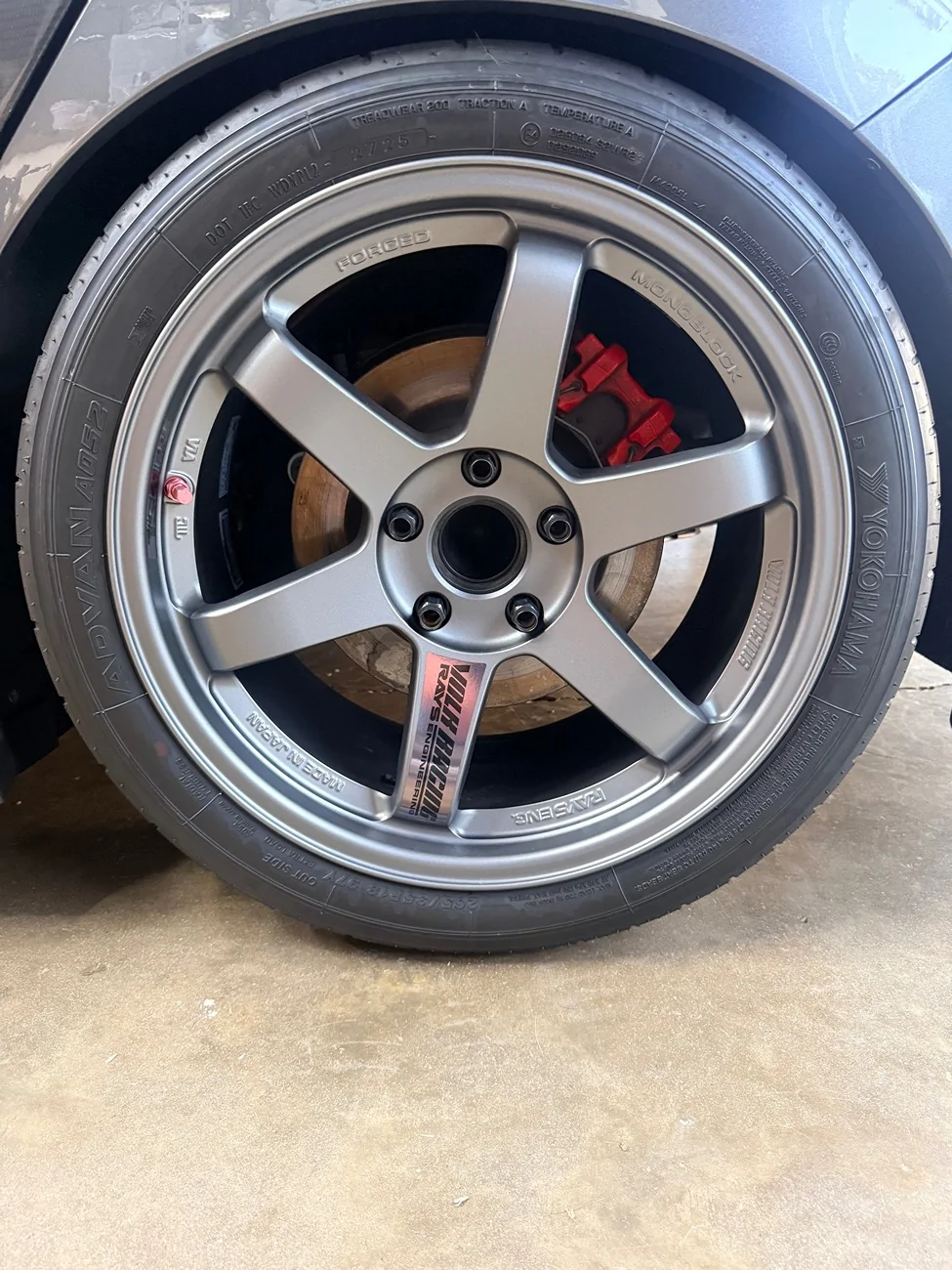 11th Gen Honda Civic Te37SL Titanium Gunmetal 18x9.5+38 IMG_4728