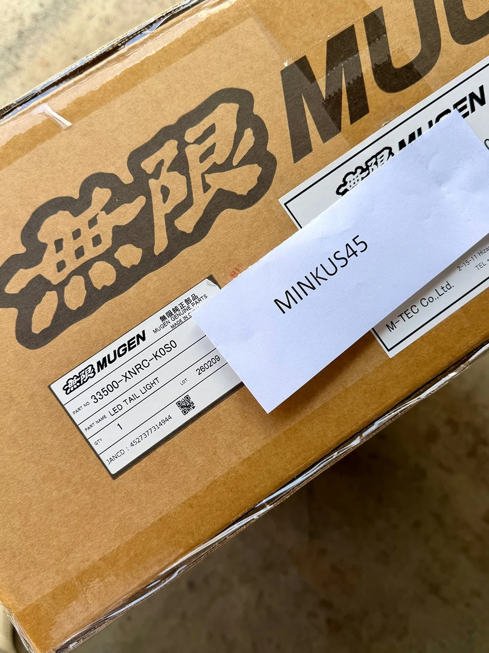 11th Gen Honda Civic For sale : Brand new Mugen FL5 FL1 LED tail light IMG_6347
