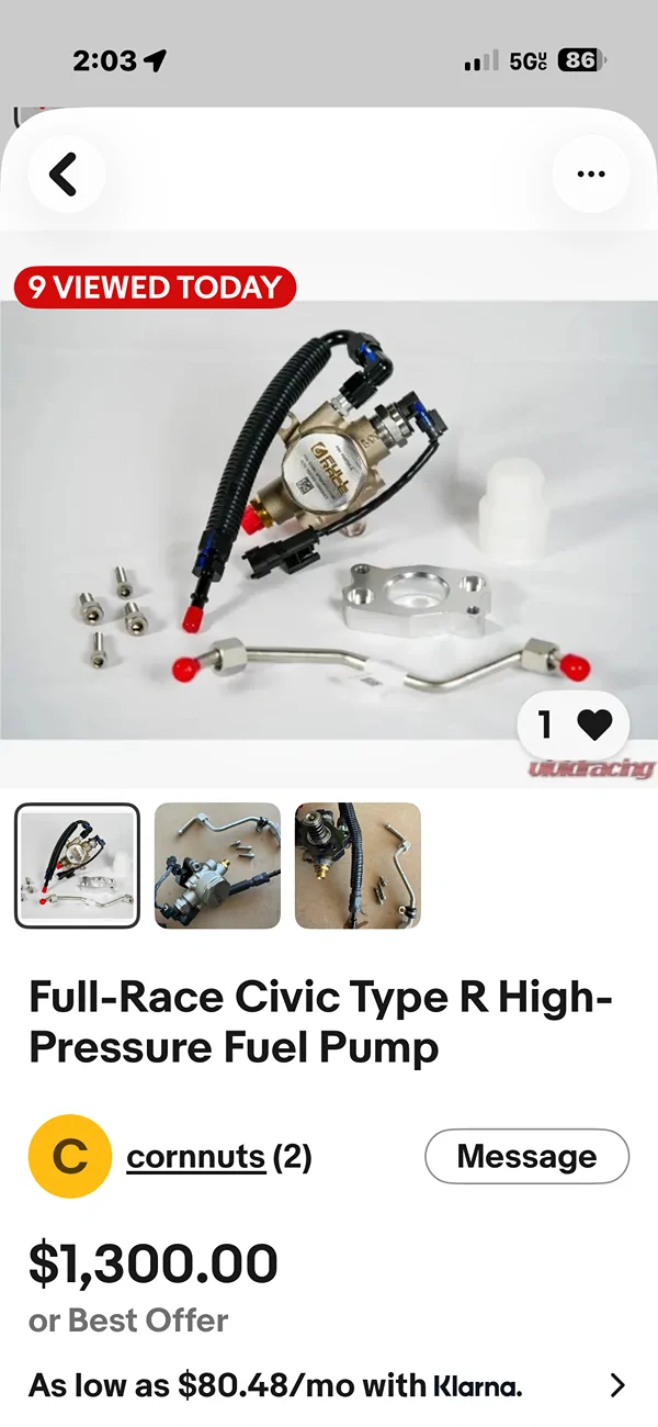 11th Gen Honda Civic FS: New Full Race HPFP $1,750 IMG_1443