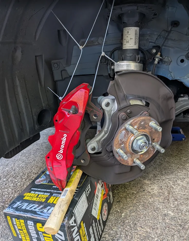 11th Gen Honda Civic Replacing brake pad and rotor on FL5 Civic Type R - experience and tips 1790563383263-b0