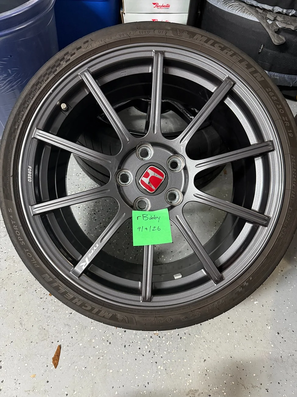 11th Gen Honda Civic FS: OEM FL5 Forged Wheels + Tires wheelfrontun
