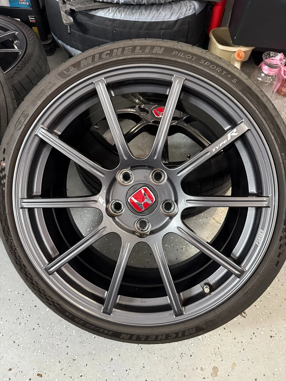 11th Gen Honda Civic FS: OEM FL5 Forged Wheels + Tires wheelfront5