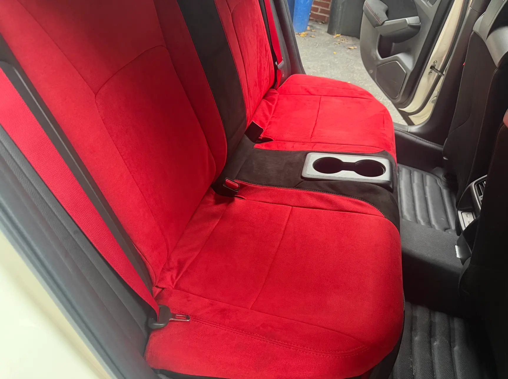 11th Gen Honda Civic FOR SALE - Red L1MTD_R Hypersuede Rear Seat Cover for FL5 - $350 Screen Shot 2026-10-05 at 11.44.28 AM